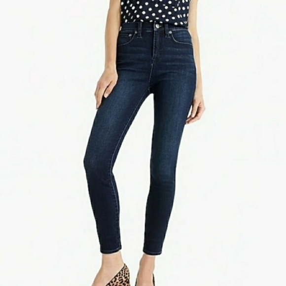 J Crew High Rise Toothpick Jeans 10” Size 25 Denim - Picture 1 of 7
